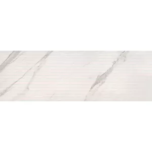 Плитка настенная Eurotile Ceramica Amina calacatta рельеф 674 AMM1WT 89,5х29,5 см